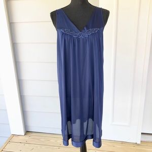 Vassarette Navy Nightgown